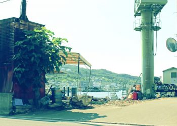 町,港,港町,夏,屋外,晴れ,昭和レトロ