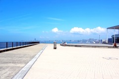 港,町,屋外,晴れ,夏