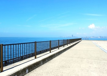 港,町,屋外,夏,晴れ