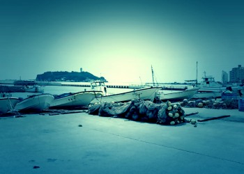 港,町,夏,屋外,曇り,ホラー