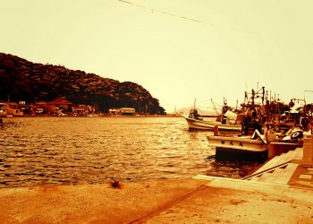 港町,屋外,冬,曇り,ヴィンテージ