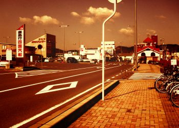 港町,町,道路,晴れ,夏,屋外,ヴィンテージ