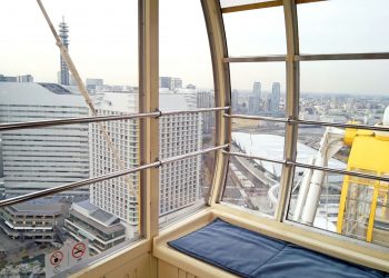 乗り物,観覧車,都市,曇り