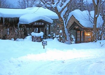 日本家屋,村,和,屋外,冬,雪
