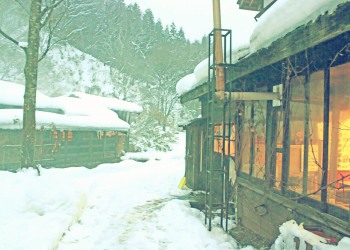 日本家屋,村,冬,屋外,雪,昭和レトロ