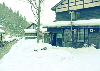 日本家屋,村,冬,屋外,雪,昭和レトロ