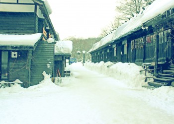 日本家屋,村,冬,屋外,雪,昭和レトロ
