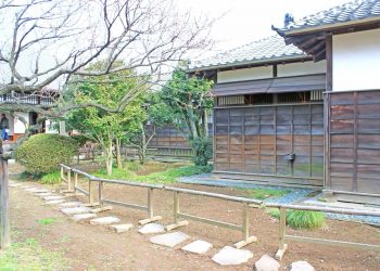 日本家屋,日本庭園,村,屋外,冬,曇り