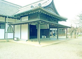 日本家屋,日本庭園,和風,屋外,春,晴れ,昭和レトロ