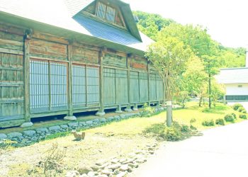 日本庭園,村,和,屋外,夏,晴れ,昭和レトロ