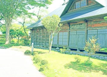 日本庭園,村,和,屋外,夏,晴れ,昭和レトロ