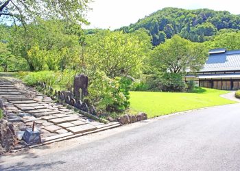 日本庭園,日本家屋,村,晴れ,夏,屋外