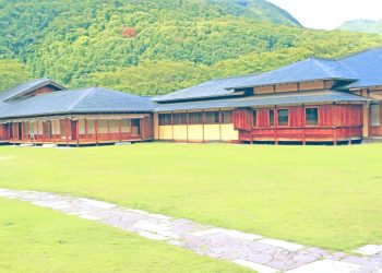 日本庭園,日本家屋,村,晴れ,夏,屋外,昭和レトロ