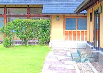 日本庭園,日本家屋,村,晴れ,夏,屋外