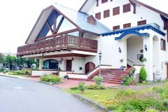 町,建物前,冬,屋外,曇り