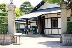 町,建物前,夏,屋外,晴れ