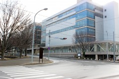 都市,建物前,冬,屋外,曇り