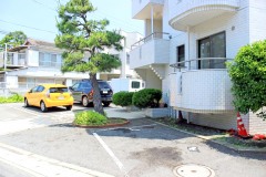 建物前,町,屋外,夏,晴れ