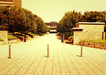 建物前,都市,屋外,夏,晴れ,ヴィンテージ