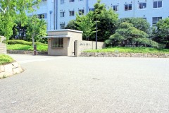 建物前,町,夏,屋外,晴れ