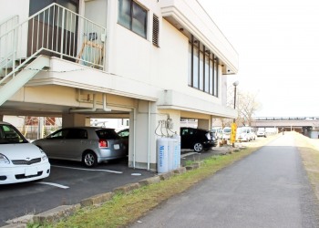 建物前,町,屋外,春