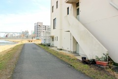 建物前,町,屋外,春
