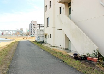 建物前,町,屋外,春