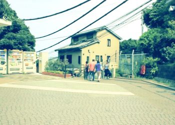建物前,町,屋外,夏,晴れ,昭和レトロ