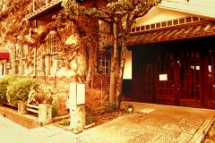 建物前,町,屋外,冬,晴れ