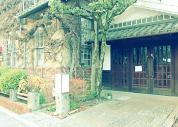 建物前,町,屋外,冬,晴れ,昭和レトロ