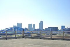 展望,都市,屋外,秋,晴れ
