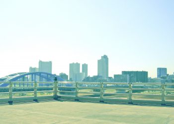 展望,都市,屋外,秋,晴れ,昭和レトロ