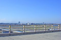 展望,町,屋外,秋,晴れ