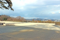 展望,町,秋,屋外,曇り