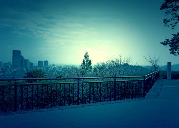 展望,都市,秋,屋外,曇り,ホラー