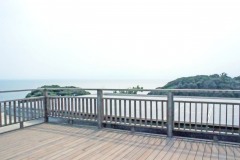 展望,町,屋外,夏,曇り