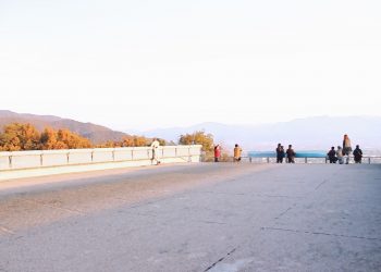 展望,村,屋外,秋,晴れ