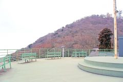 展望,村,屋外,秋,曇り
