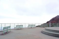 展望,村,屋外,春,曇り