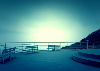 展望,村,屋外,春,曇り,ホラー