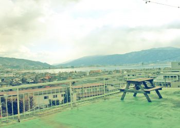 展望,村,屋外,秋,曇り,昭和レトロ