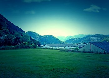 展望,アウトドア,屋外,春,晴れ,ホラー