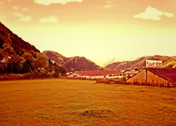 展望,アウトドア,屋外,春,晴れ,ヴィンテージ