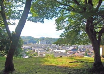 展望,村,屋外,秋,晴れ
