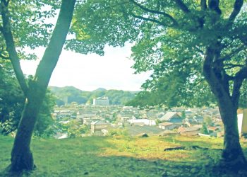 展望,村,屋外,秋,晴れ,昭和レトロ