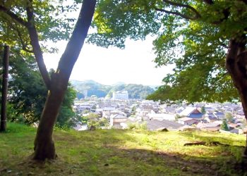 展望,村,屋外,秋,晴れ