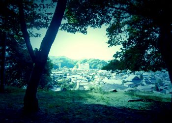 展望,村,屋外,秋,晴れ,ホラー