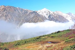 山道,アウトドア,屋外,秋,晴れ