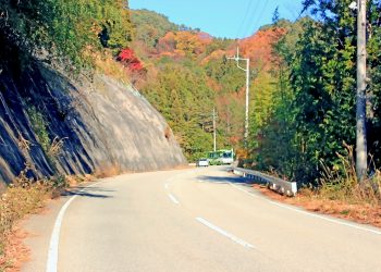 山道,アウトドア,屋外,秋,晴れ
