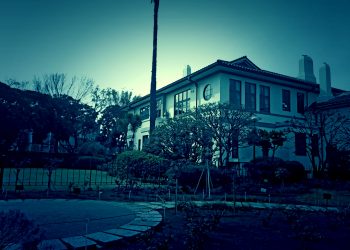 洋館, 洋, 町, 屋外, 冬, 晴れ,ホラー